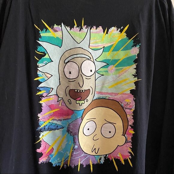 Rick and Morty Oversized Black Long Sleeve - Picture 6 of 6